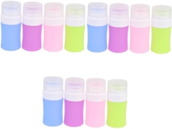 12pièces Botellas De Voyage Silicona Frascos Cosmétiques Et Impermeables Pour Soin Peau Idéaux