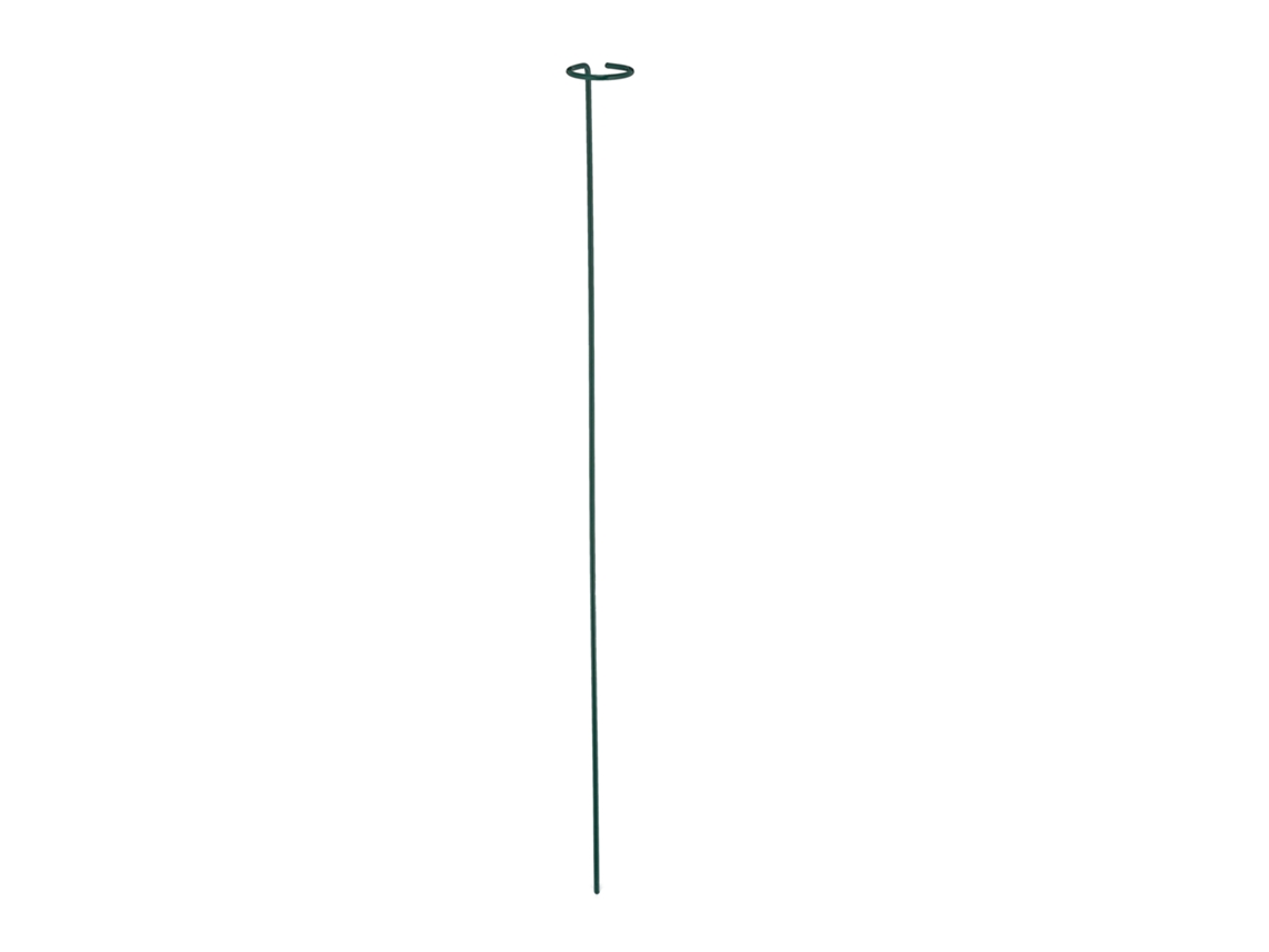 Conjunto De 6 Suportes Para Plantas Relaxdays, Anel Para Flores, Resistente Às Intempéries, Metal, 80 Cm, Verde Escuro
