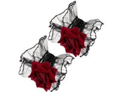 5 Pares De Fundas Para Muñecas De Encaje Estilo Lolita Oscuro