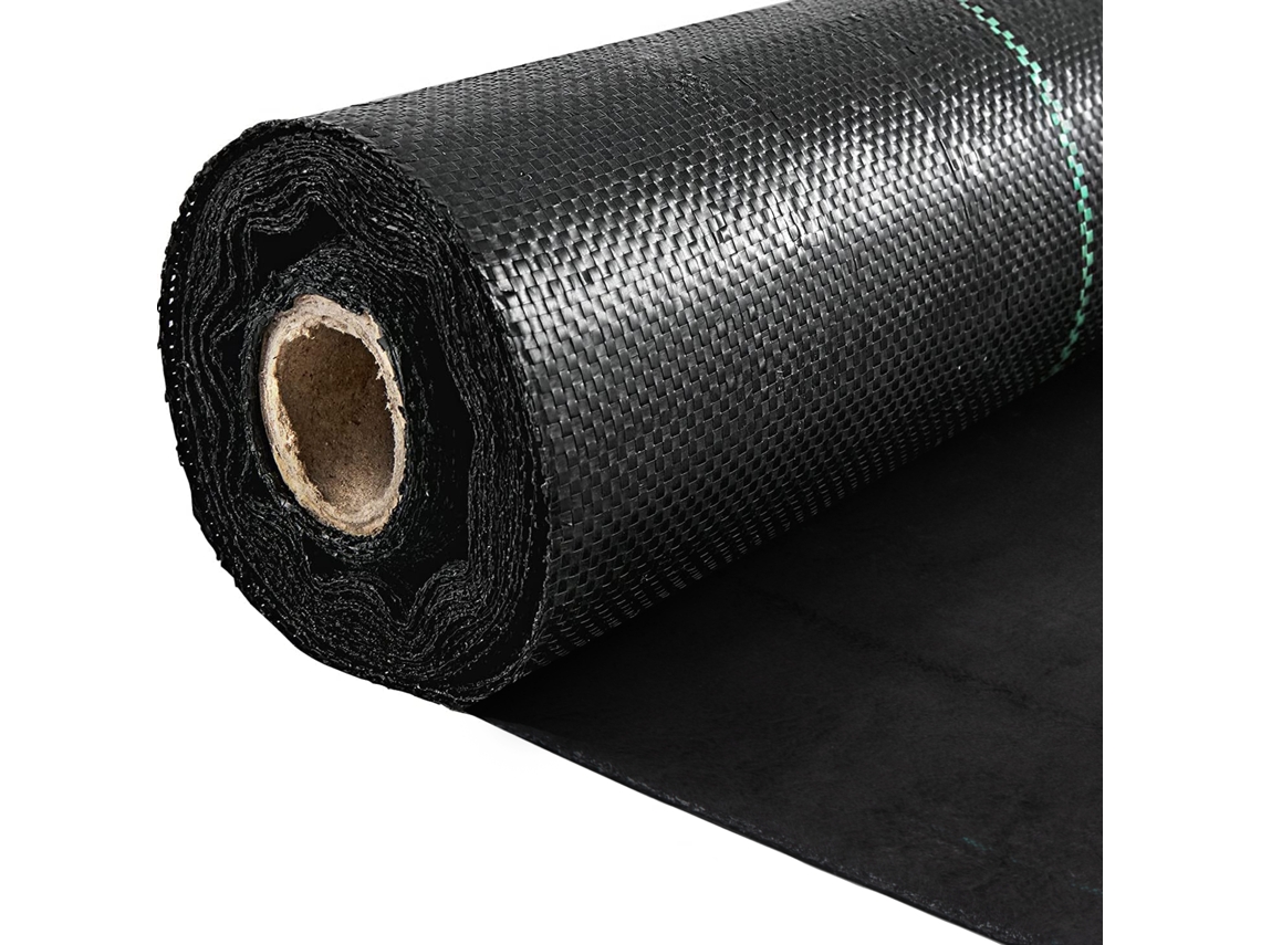 Tela para cubrir el suelo de jardín Succebuy, barrera contra malezas, 150 g, 1,2 m x 30,5 m