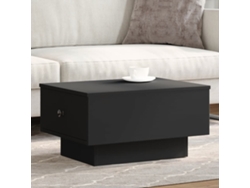 Mesa de centro de 60x45x31 cm, fabricada en madera sintética negra HARLANV1