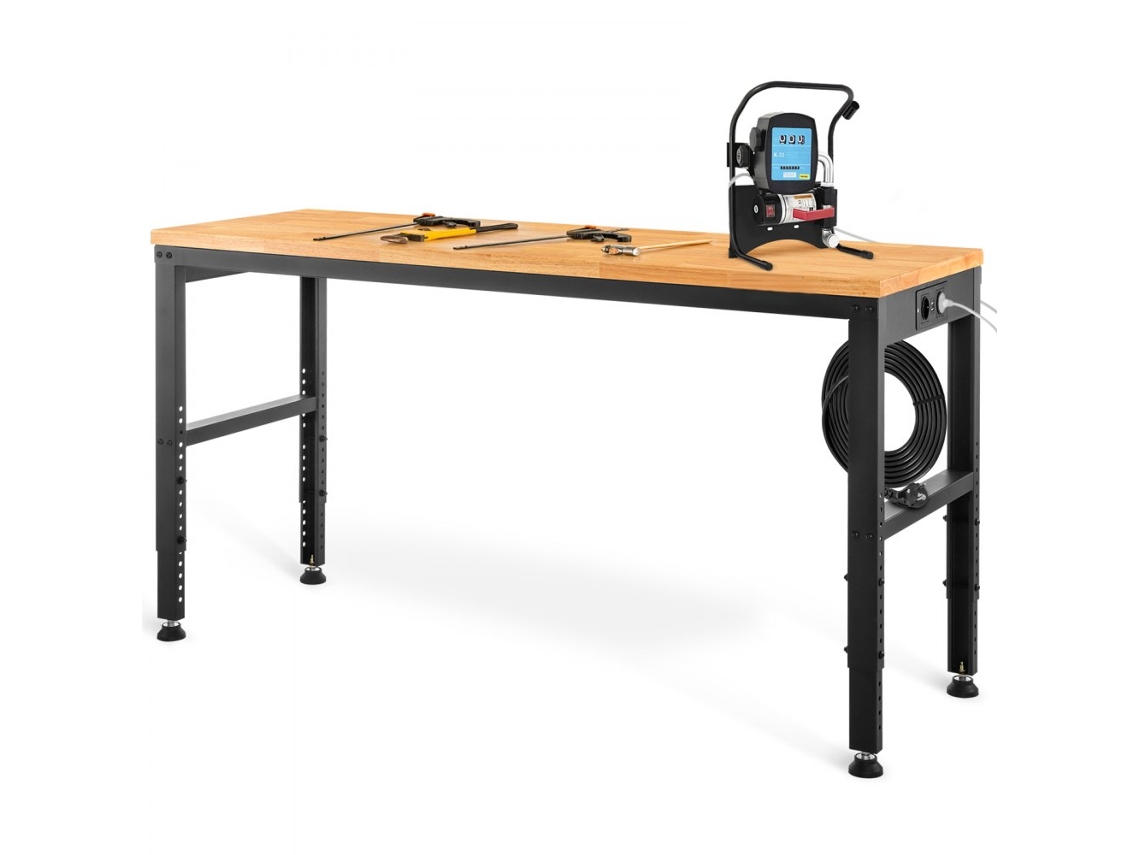 Banco de Trabajo Profesional Ajustable 122x61cm con Capacidad 900kg Tekmaquinas