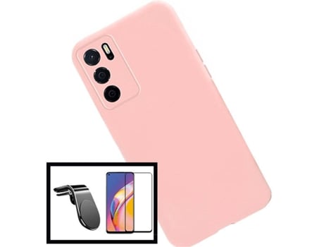 Kit Carcasa + Soporte Oppo A16S PHONECARE Silicona Liquida