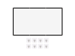 Pantalla De Proyector Hd Portátil Y Plegable De 100 Pulgadas Para Uso En Interiores Y Exteriores - Suave Y Nítida