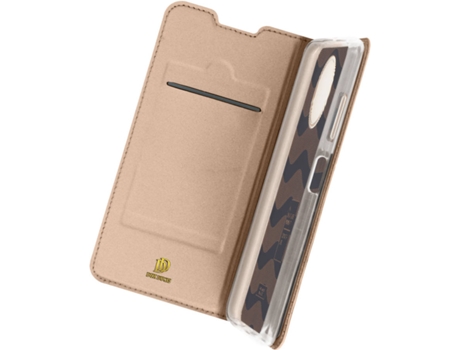 Carcasa Xiaomi Redmi Note 9T 5G Dux Ducis Función Soporte Tarjetero Rosa