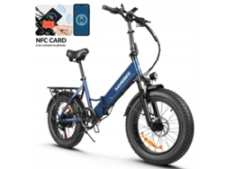 Bicicleta eléctrica Samebike Lotdm200 II 750 W, 40 km/h, 80 km, 48 V, 13 Ah, 20 pulgadas, color azul