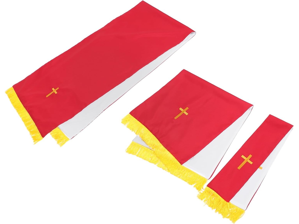 Juego De Paneles Reversibles Para Púlpito Y Mesa De Iglesia.