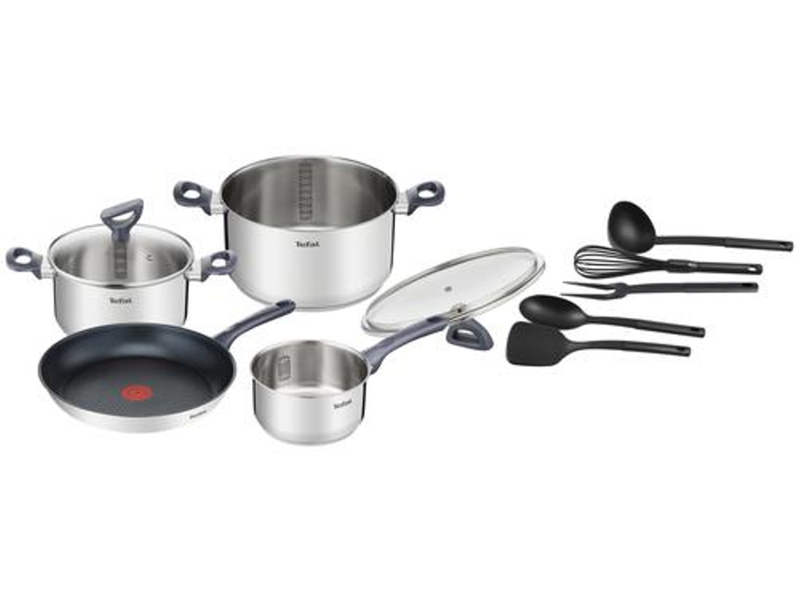 Juego de cocina 9 piezas TEFAL Daily Cook G713SB45 (acero inoxidable)