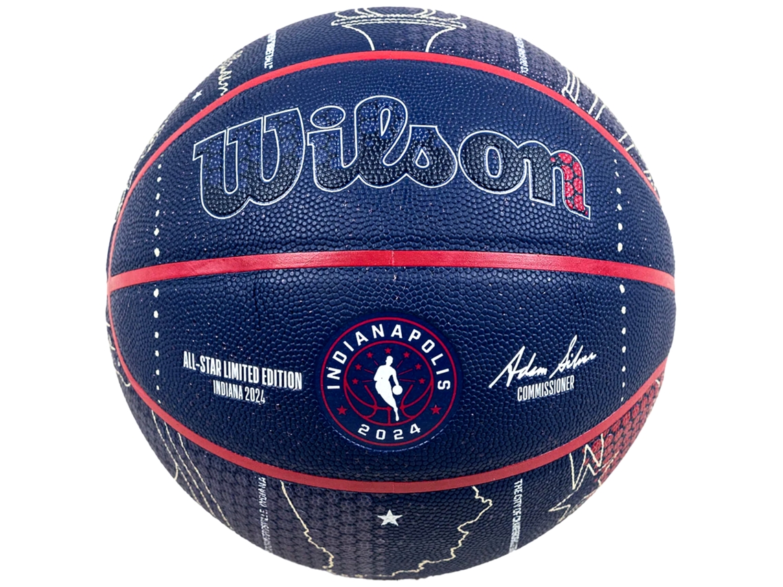 WILSON NBA All-Star 2024 Indianapolis Collector Ball WZ2015601XB, unisexo, pelotas de baloncesto (granada - 7 EU)