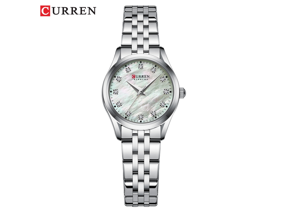Reloj MDUG para mujer con brazalete de acero, bisel pequeño, resistente al agua, minimalista, dorado, verde o gris.