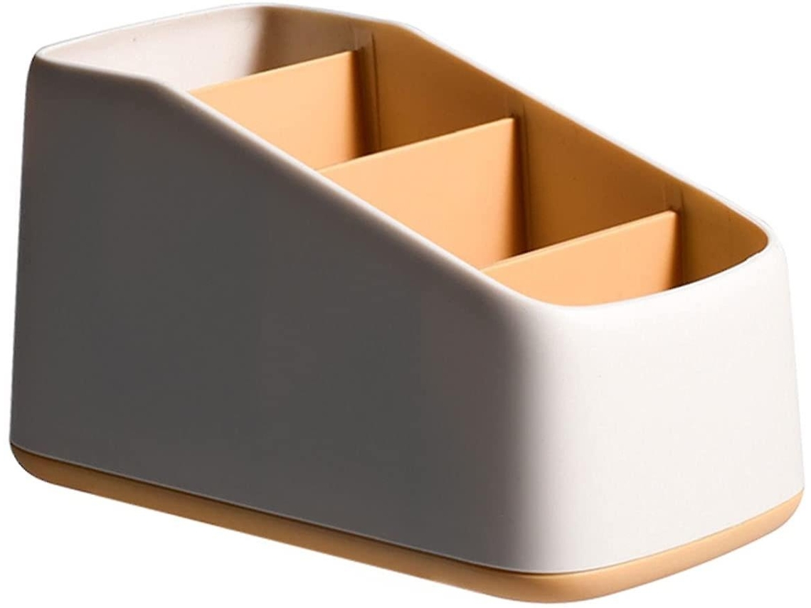 Caja de almacenamiento para control remoto con 4 compartimentos, soporte para control remoto - Perfecto