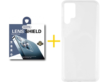 Carcasa + 1 Protector de Cámara para Samsung Galaxy S22 Ultra 5G ACCETEL Transparente Claro