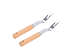 Herramienta para eliminar malas hierbas en jardinería, acero inoxidable, 2 piezas.