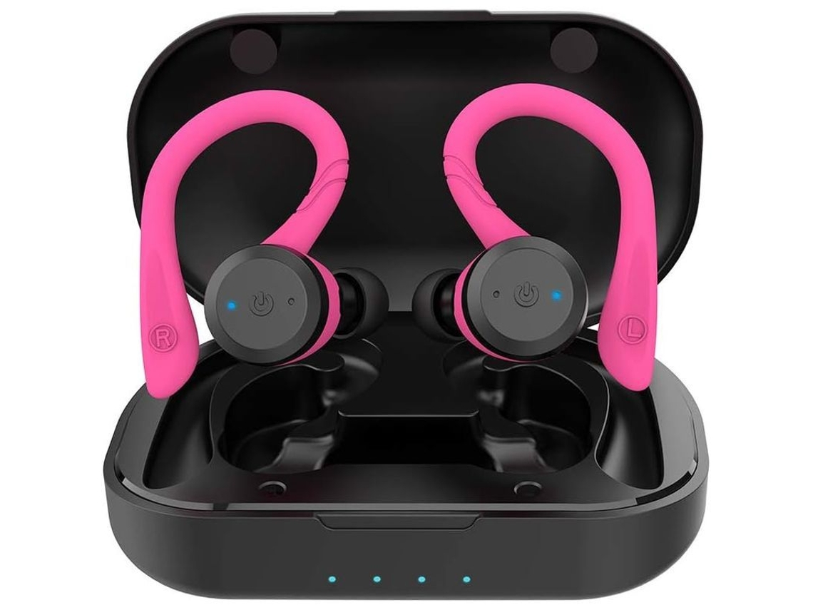 2026-audífonos Bluetooth Inalámbricos Ipx7 Impermeables Para Correr, Rosa