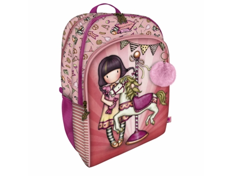 Mochila de La Escuela Gorjuss Carusel Salmon 34.5 x 43.5 x 22 cm