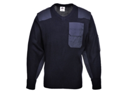 Camiseta Nato - Suéter 100% acrílico con detalles funcionales, azul marino / XXL