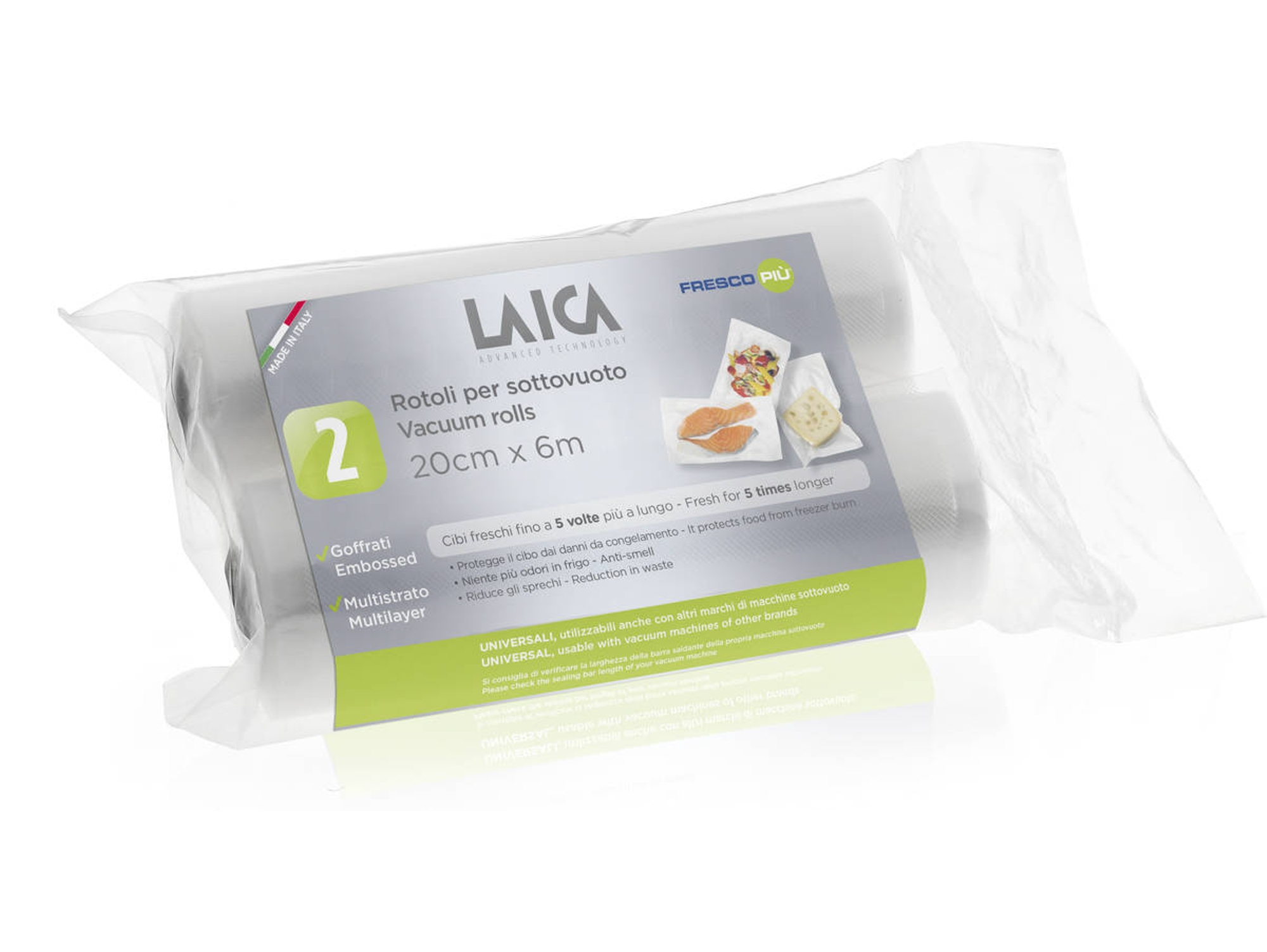 Pack de 2 Rollos LAICA VT3508 (20.2x10x50 cm)