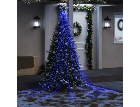 Árbol de Navidad VIDAXL Luces Leds Azul (375 cm)