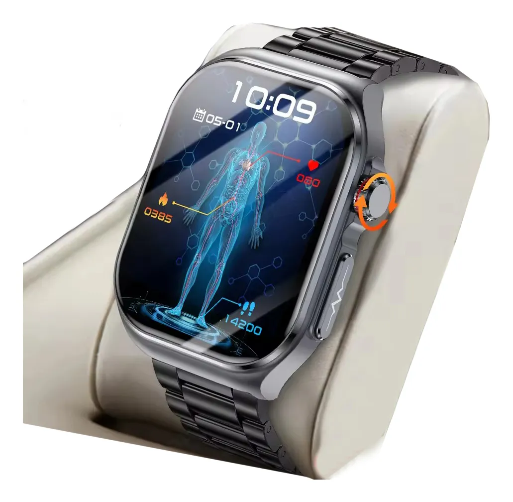 Reloj inteligente AMOLED 2025 para hombre con ECG, monitor de actividad física y llamadas Bluetooth.