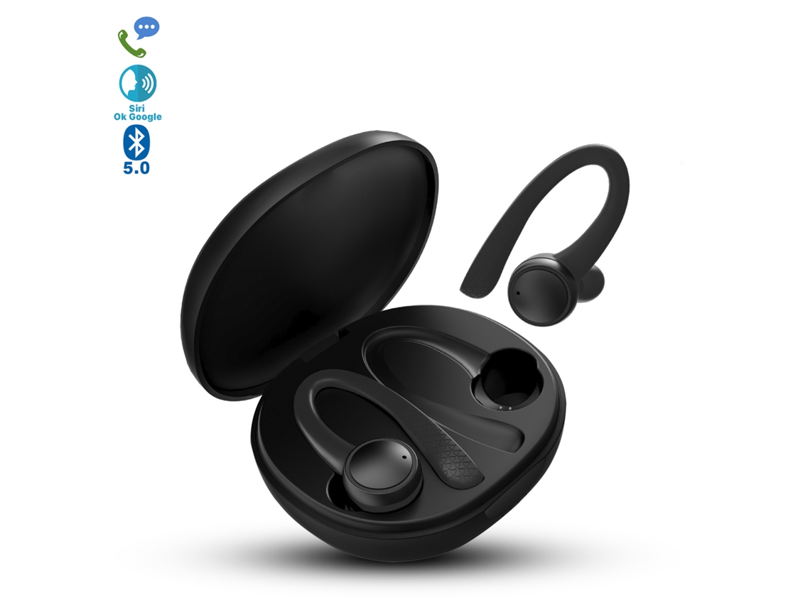 Auriculares Tws T7 Pro Deportivos Anti Caída, Bluetooth 5.0, Batería De 40mah Y Base De Carga De 400mah