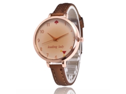 Reloj De Pulsera Analógico De Cuarzo Zhoulianfa Coffee Para Niñas Con Correa Delgada