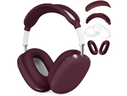 Funda De Silicona Para Airpods Max, Tpu Suave, Resistente A Golpes Y Arañazos, Juego De 4 Piezas. Claret Czhhmart