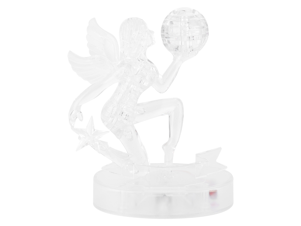 Ats-puzzle De Cristal Diy Con Base Iluminada Juguete De Rompecabezas Educativo Para Niños Decoración