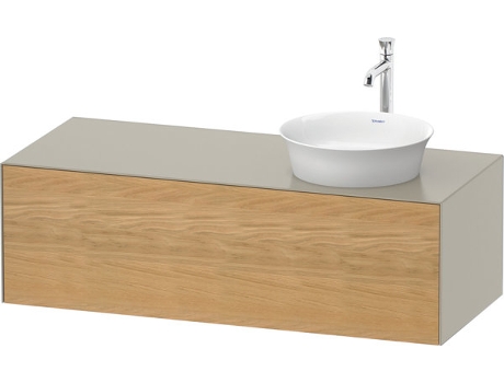 DURAVIT Tulip blanco, mueble de pared, ancho 1300 x fondo 550mm, con 1x extraíble, con tecnología tip-on, WT4977R