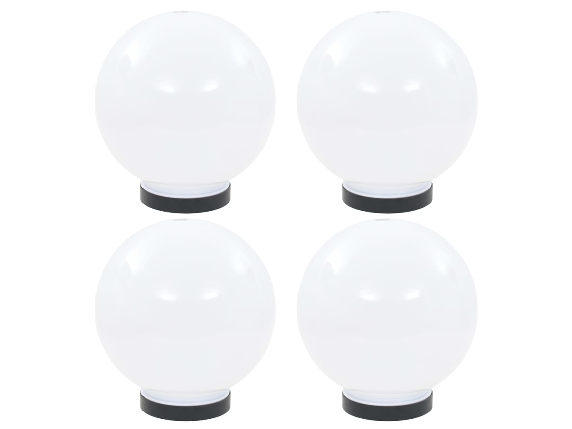 Lámpara Luminarias Esféricas LED 4 Unidades 20 cm PMMA