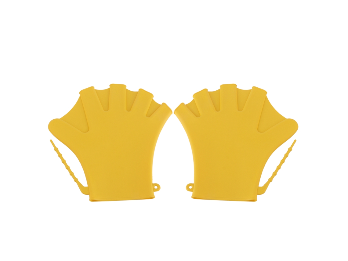 Guantes de natación con dedos de goma para entrenamiento acuático
