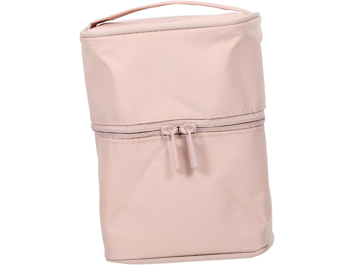 Neceser Portátil, Bolsa De Viaje Impermeable, Gran Capacidad, Diseño Rosa Cereza, Tipo Cubo