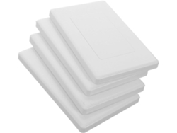 Colección De 4 Placas De Pared De Plástico En Blanco