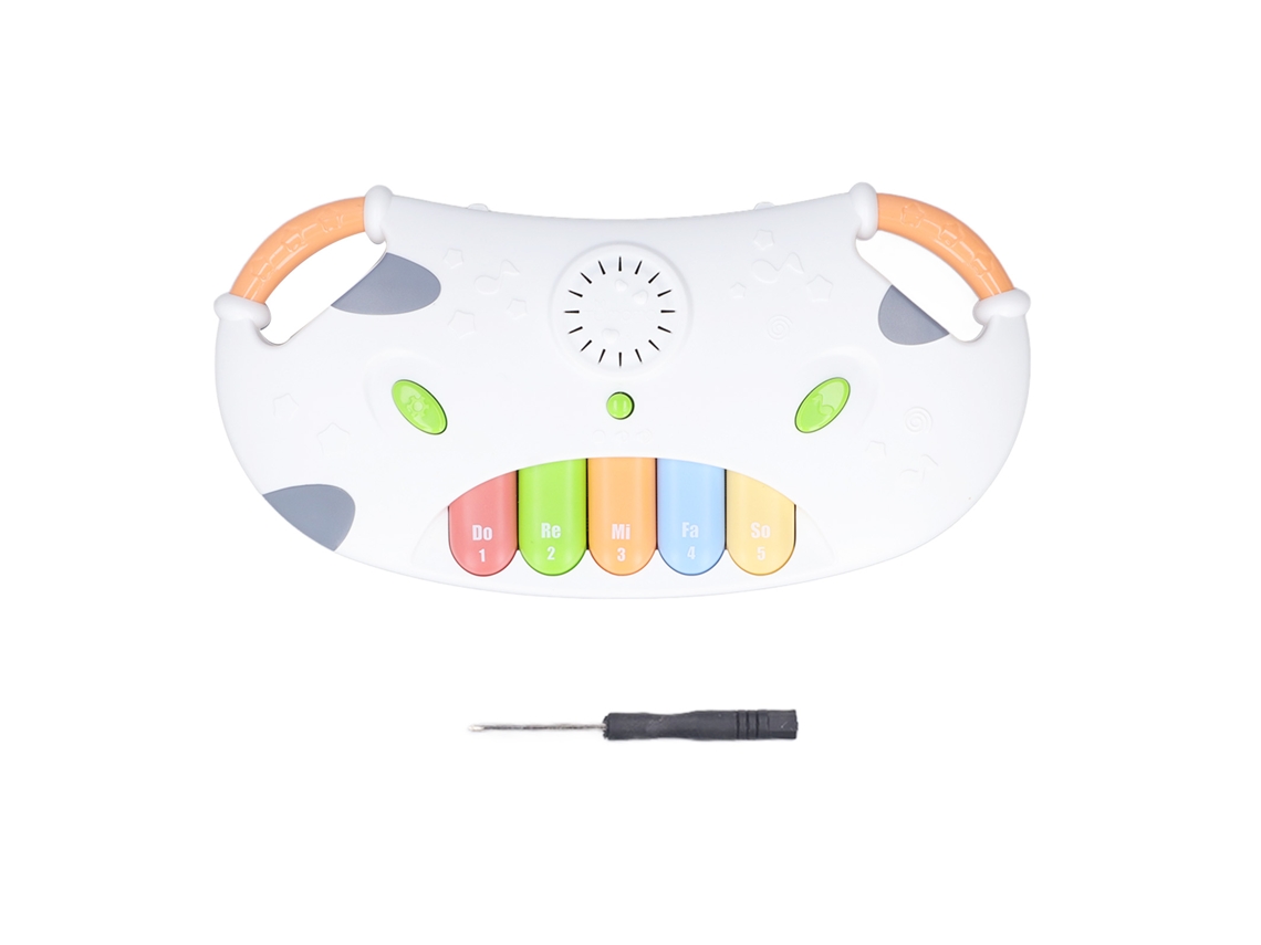 -teclado Piano Electrónico Infantil Multifuncional Educativo 5 Teclas Con Animales Cartoonesco 10677