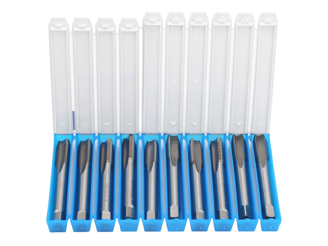 10 Brocas De Roscar Hss M10x1.5 Con Vástago Recto Para Máquinas De Acero Inoxidable.