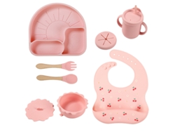 Conjunto De Louça Infantil/para Bebês Yuysan Em Silicone, 10 Peçasty610c
