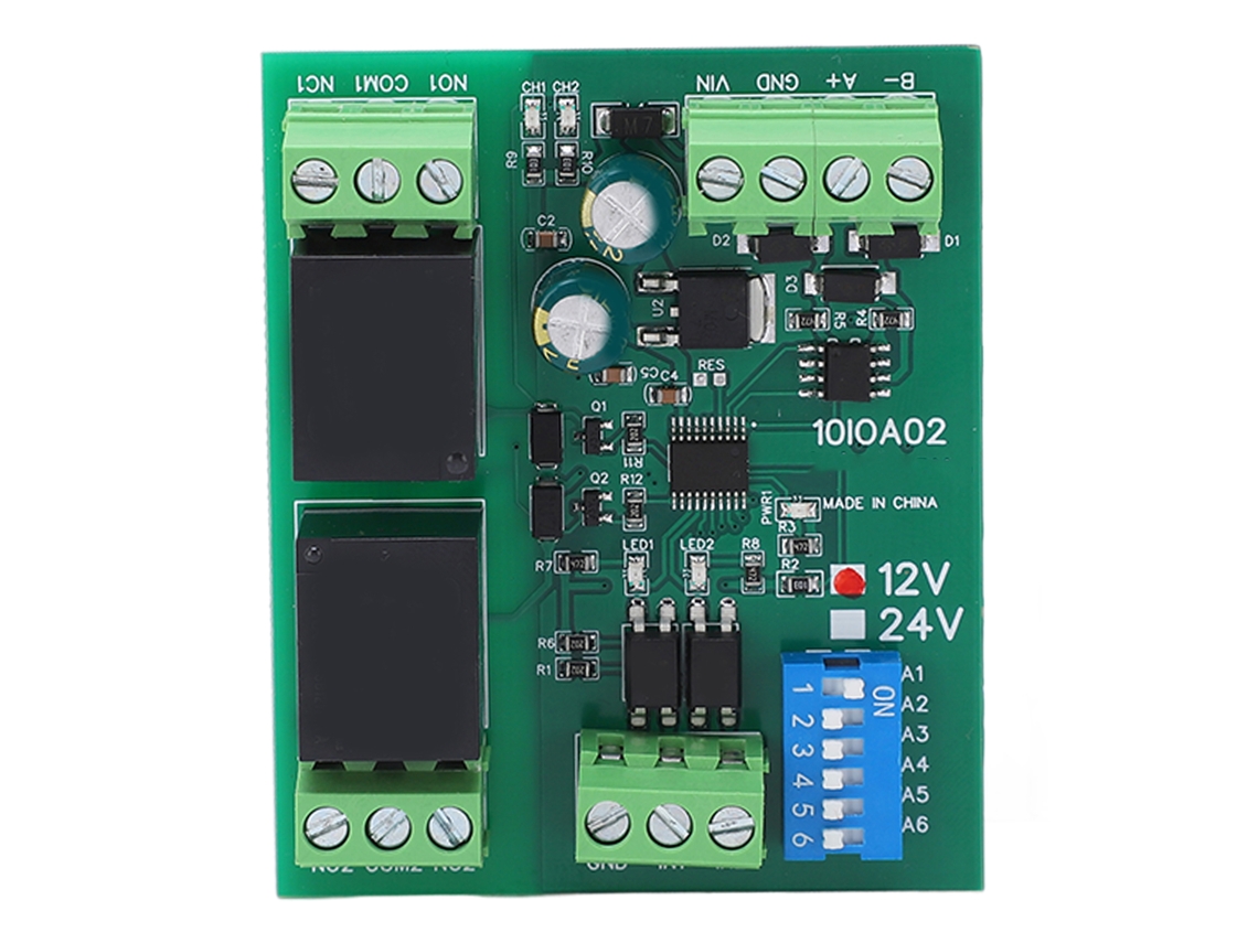 2026-módulo Relé 2 Canales Placa Control Rs485 Switch Dc 12v Accesorio Equipo