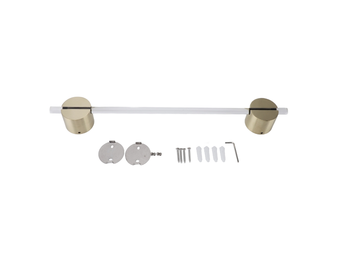 Toallero de baño de acrílico resistente al agua para montar en la pared, ideal para casa o hotel, 50 cm/19,7 pulgadas