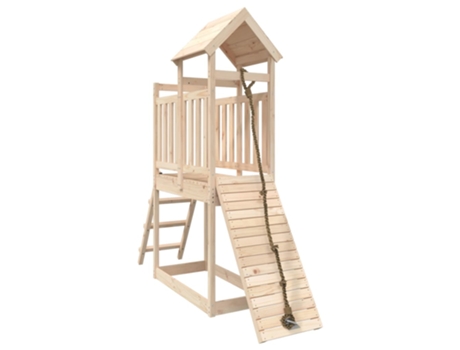 Parque Infantil VIDAXL con rocódromo madera maciza pino (Edad Mínima Recomendada: 3 años)