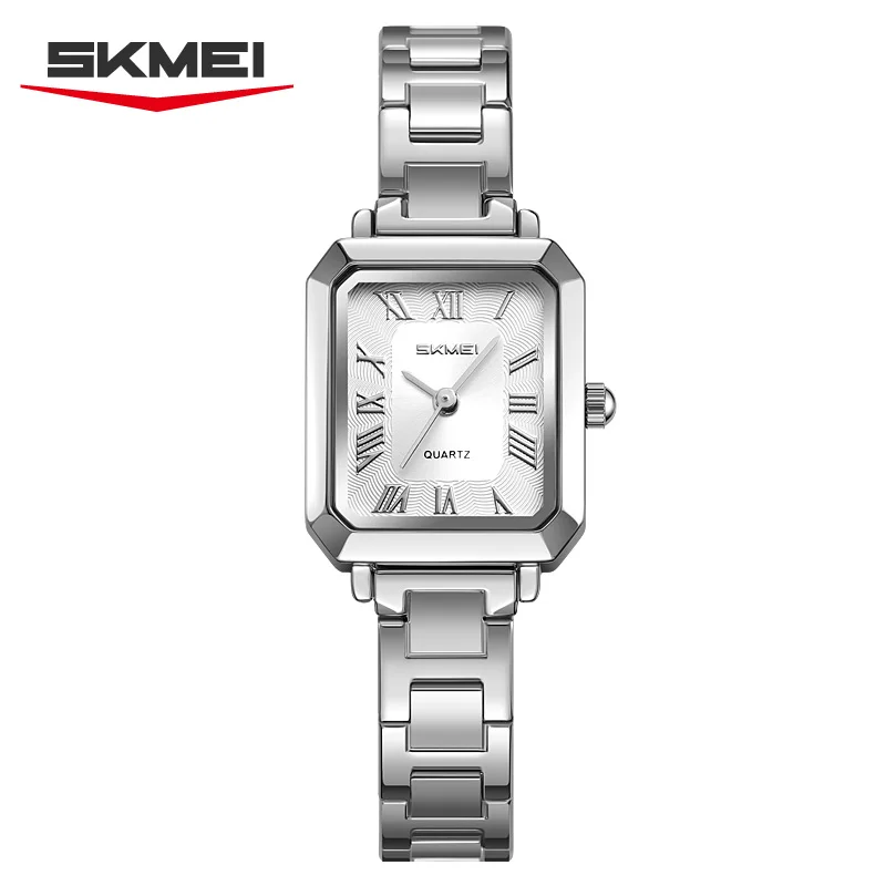 Reloj De Lujo Para Mujer (plateado) Resistente Al Agua Con Correa De Acero Inoxidable Y Fecha.