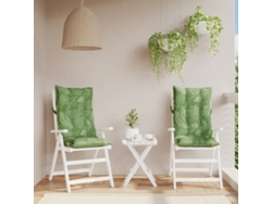 Cojines para silla con respaldo alto, 2 unidades, tela Oxford, hojas, decoración del hogar Dkd