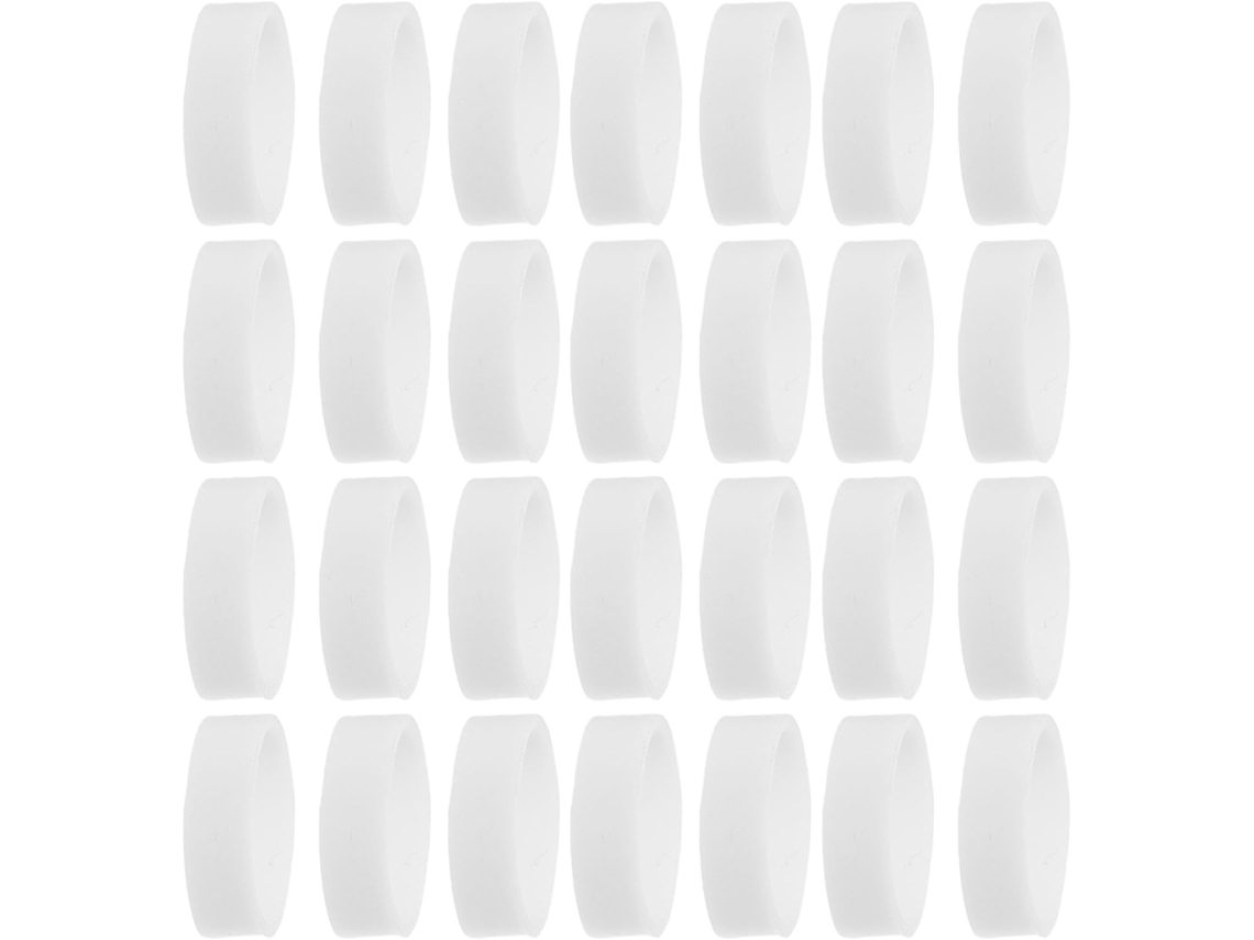 Paquete de 1000 bridas de silicona blancas para cables, 15x5x1 mm SFUSHOS