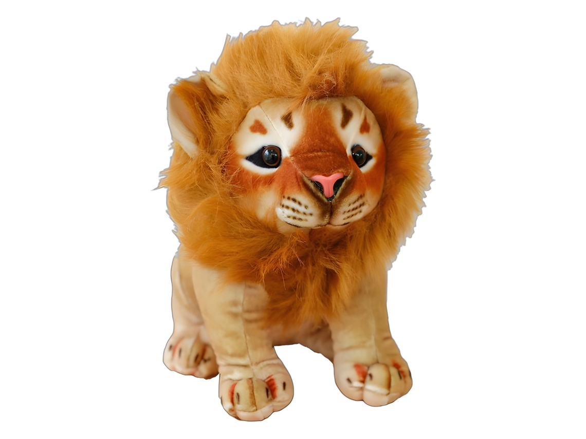 Peluche de león de simulación de 35 cm, muñeca