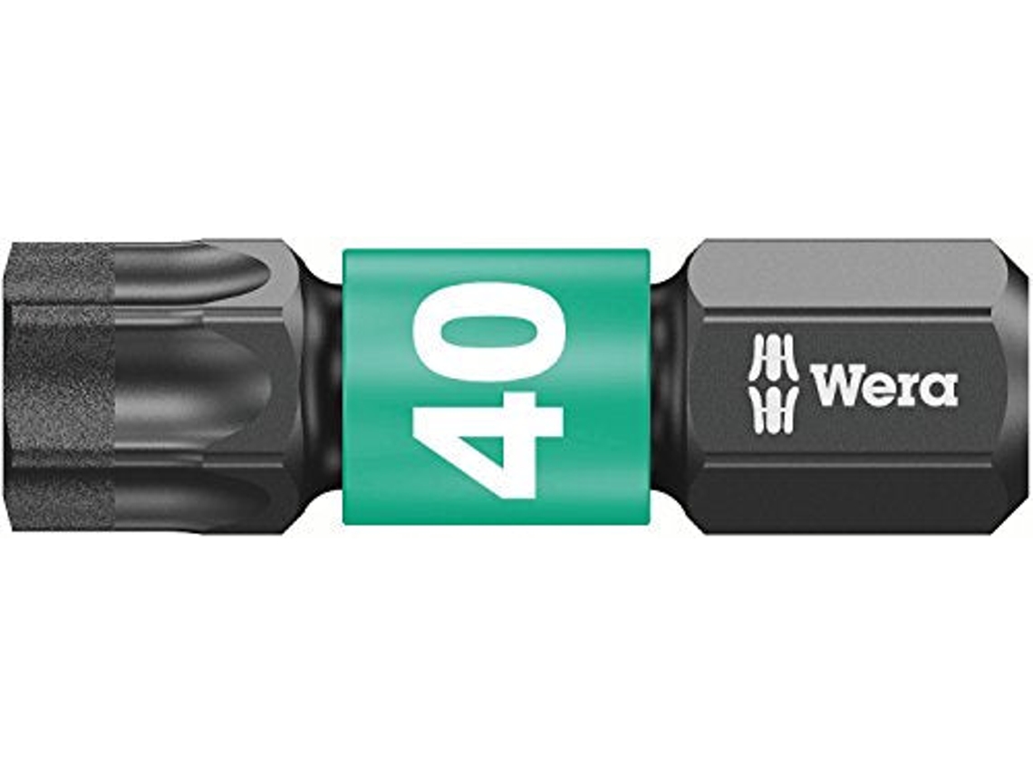 Punta de Llave de Impacto INDOOSTRIAL Wera 867/1�Impaktor Bits Torx x 25�mm gama (40 x 25 mm)