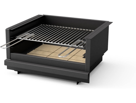 Parrilla para Barbacoa TUOZI Plan (Negro - 53x44x28cm)