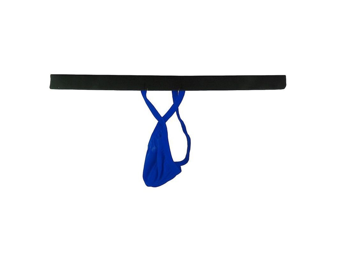 2026-caleçon T-back G-string Para Hombre Azul, Diseño Sexy, Elástico Negro, Transpirable Y Cómodo