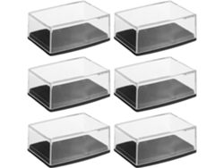 Joyería Plástico Negro 6 Piezas Estilo Caballero Ocasiones Profesionales Almacenamiento Multifuncional Botones