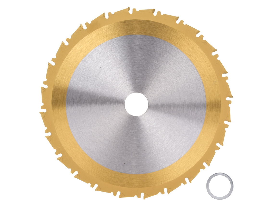 Hoja De Sierra Circular De Carburo Tct De 210 Mm Y 24 Dientes Para Cortar Madera, Metal Y Plásticos En Ángulo.