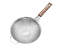 Cuchara espumadera de acero inoxidable, mediana, 46 cm x 25 cm slowmoose
