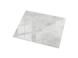 Tapa De Mesa Rectangular Espelharte (120x80 Cm - Textura De Hormigón Con Arañazos - Gris)