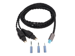 Cable De Audio De Cobre 3 En 1 De 2 Pines, Chapado En Plata, Para Auriculares Hd650, Hd660s, Hd6xx, Hd600 Y Hd580, Color Negro.